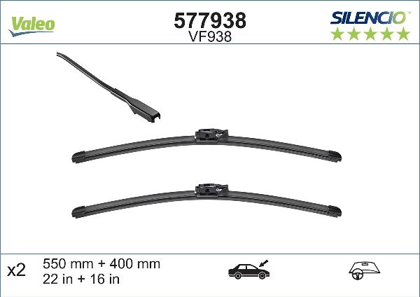 VALEO 577938 - Lamela stergator aaoparts.ro