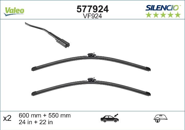 VALEO 577924 - Lamela stergator aaoparts.ro
