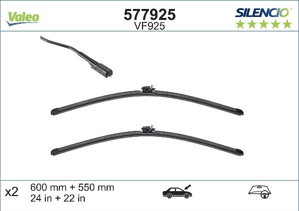 VALEO 577925 - Lamela stergator aaoparts.ro