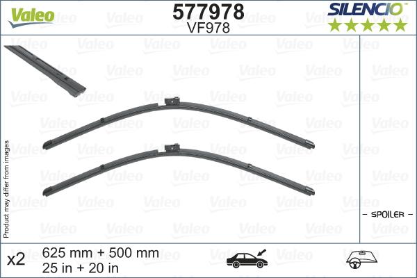 Valeo 577978 - Lamela stergator aaoparts.ro