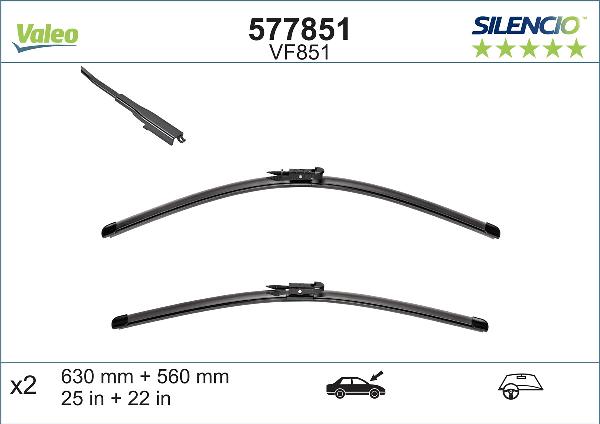 VALEO 577851 - Lamela stergator aaoparts.ro