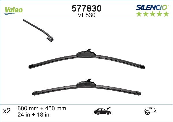 VALEO 577830 - Lamela stergator aaoparts.ro