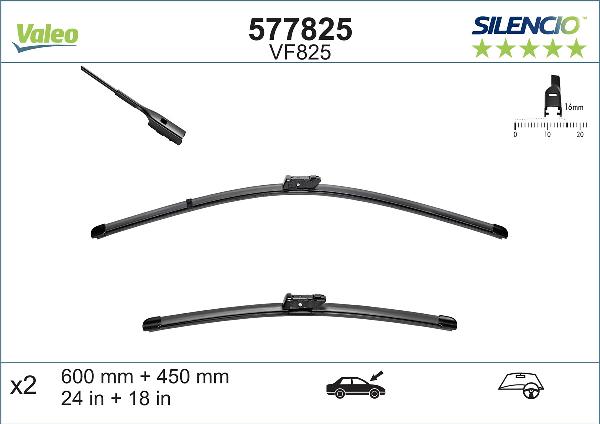 Valeo 577825 - Lamela stergator aaoparts.ro