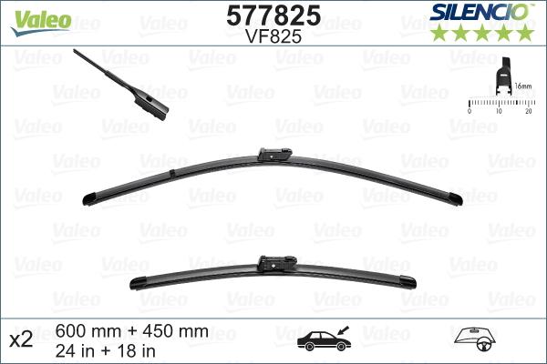 Valeo 577825 - Lamela stergator aaoparts.ro