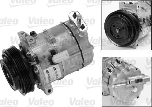 Valeo 699818 - Compresor, climatizare aaoparts.ro