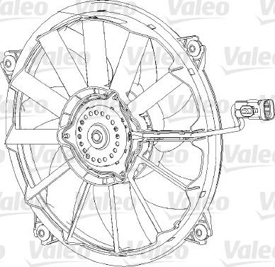 Valeo 696091 - Ventilator, radiator aaoparts.ro