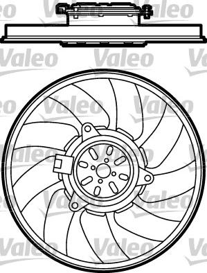Valeo 696026 - Ventilator, radiator aaoparts.ro