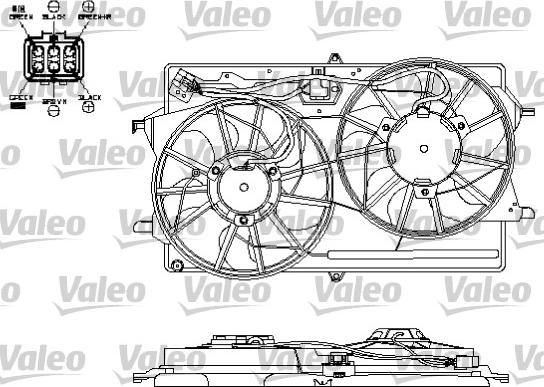 VALEO 696153 - Ventilator, radiator aaoparts.ro