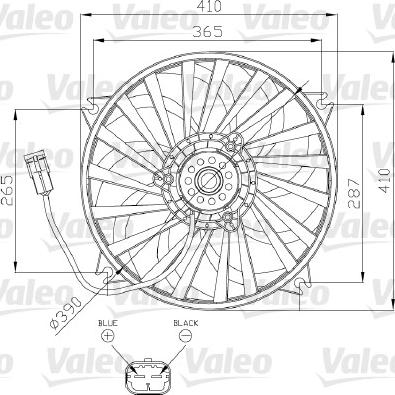 VALEO 696139 - Ventilator, radiator aaoparts.ro