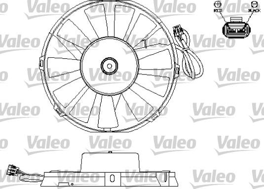 VALEO 696172 - Ventilator, radiator aaoparts.ro