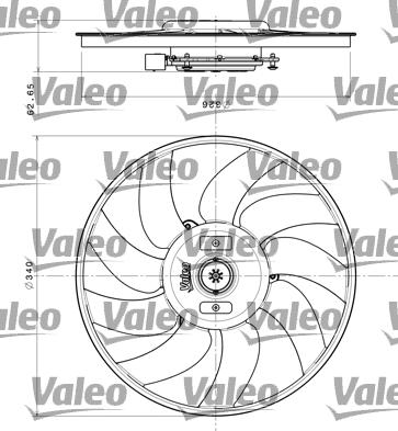 Valeo 696349 - Ventilator, radiator aaoparts.ro