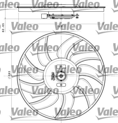 Valeo 696350 - Ventilator, radiator aaoparts.ro