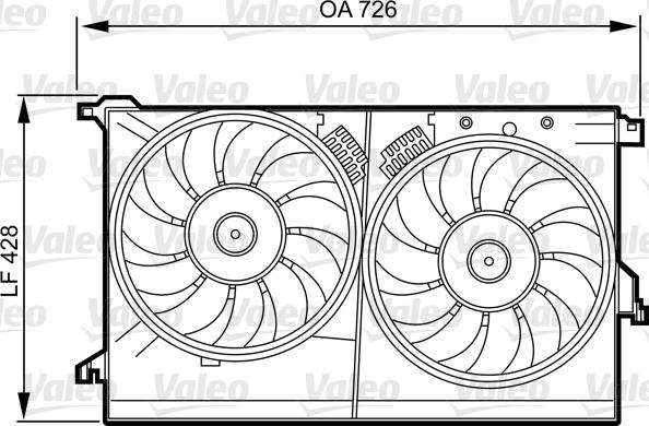 Valeo 696387 - Suport, ventilator aaoparts.ro