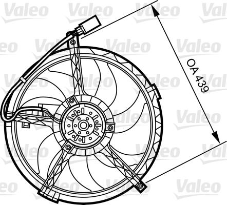 Valeo 696379 - Ventilator, radiator aaoparts.ro