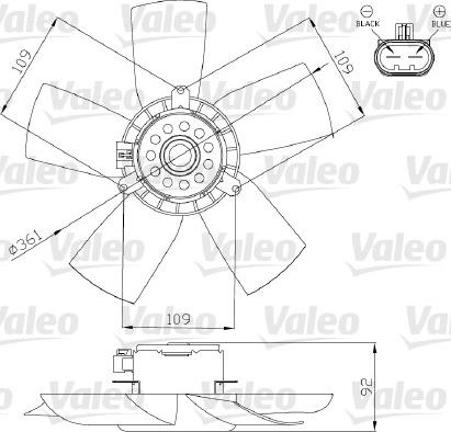 VALEO 696279 - Ventilator, radiator aaoparts.ro