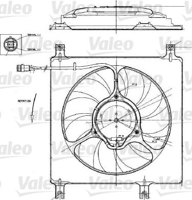 Valeo 698552 - Ventilator, radiator aaoparts.ro