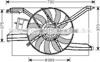 Valeo 698844 - Ventilator, radiator aaoparts.ro