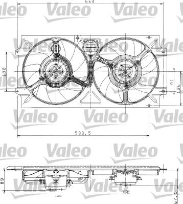 Valeo 698359 - Ventilator, radiator aaoparts.ro