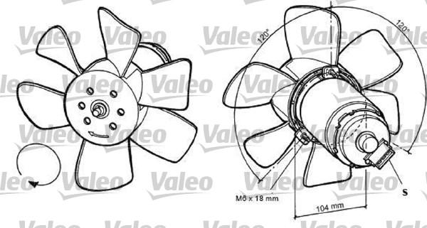 Valeo 698369 - Ventilator, radiator aaoparts.ro