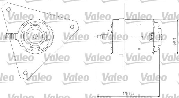 VALEO 698306 - Motor electric,ventilator aaoparts.ro