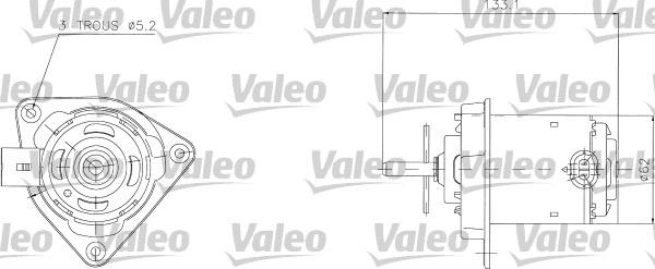 VALEO 698316 - Motor electric,ventilator aaoparts.ro