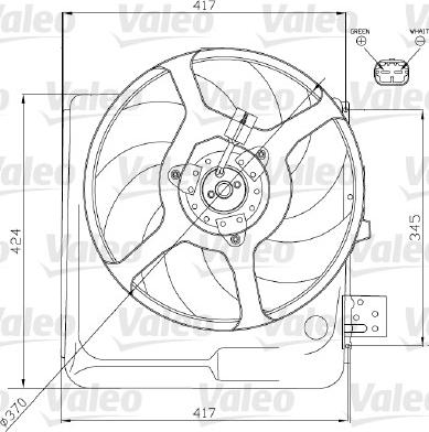 Valeo 698313 - Ventilator, radiator aaoparts.ro