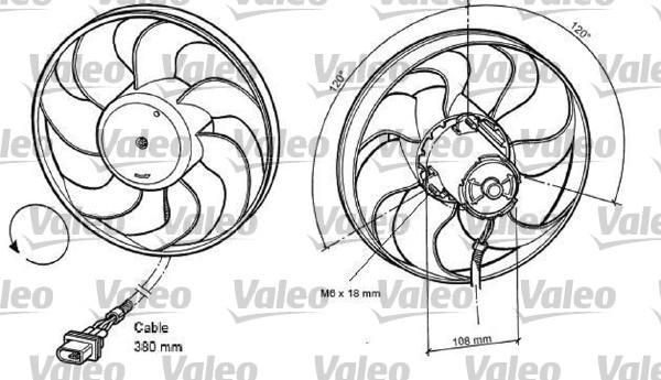 Valeo 698372 - Ventilator, radiator aaoparts.ro