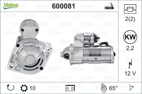 Valeo 600081 - Starter aaoparts.ro