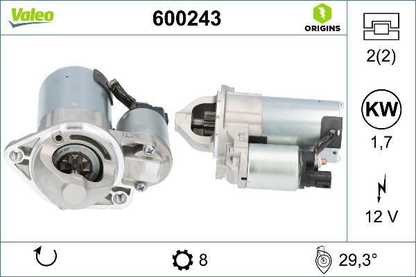 VALEO 600243 - Starter aaoparts.ro