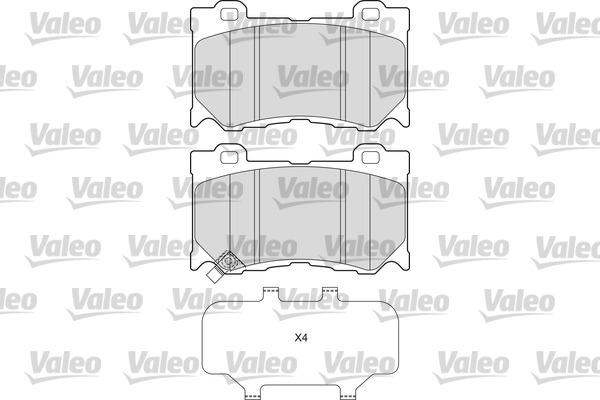 Valeo 601663 - Set placute frana,frana disc aaoparts.ro