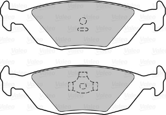 Valeo 601016 - Set placute frana,frana disc aaoparts.ro