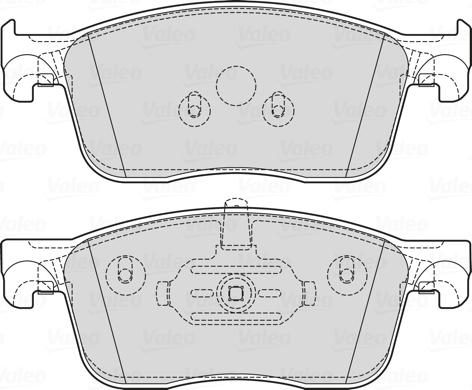 VALEO 601743 - Set placute frana,frana disc aaoparts.ro