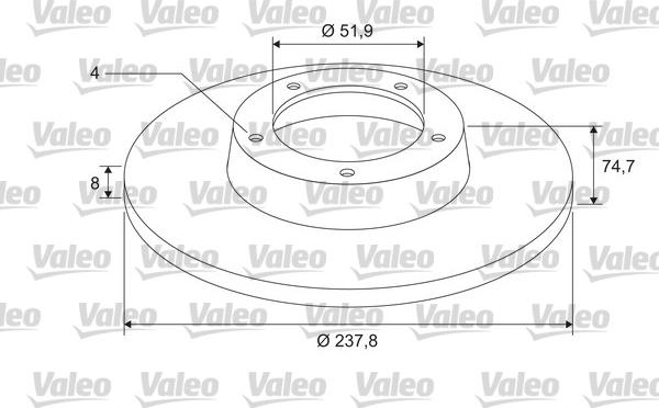 VALEO 675411 - Disc frana aaoparts.ro