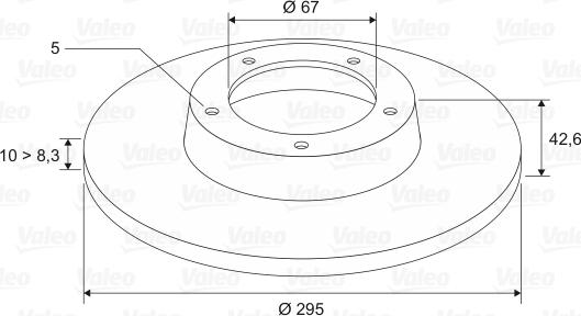 Valeo 197476 - Disc frana aaoparts.ro