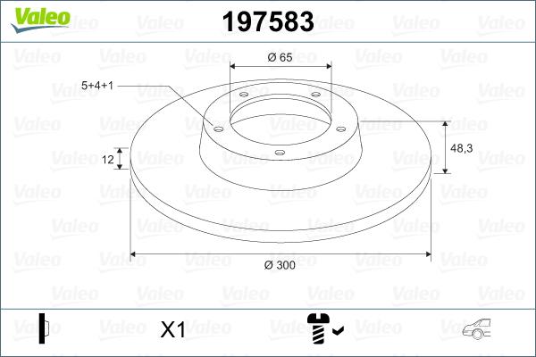 Valeo 197583 - Disc frana aaoparts.ro