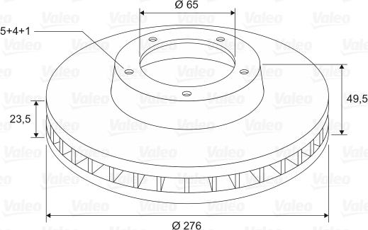 Valeo 197660 - Disc frana aaoparts.ro