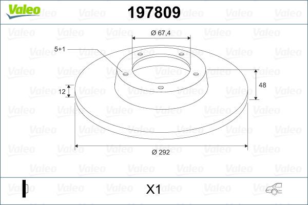 Valeo 197809 - Disc frana aaoparts.ro