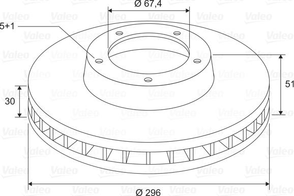 Valeo 197807 - Disc frana aaoparts.ro