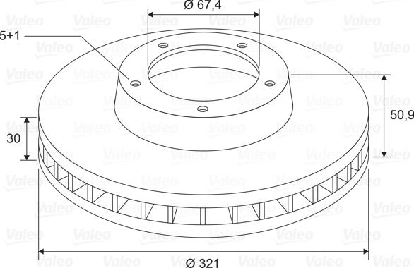 Valeo 197811 - Disc frana aaoparts.ro