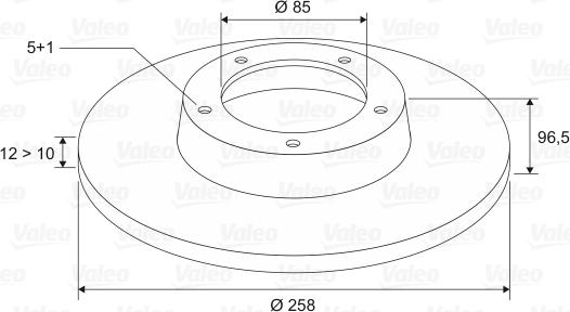 Valeo 197304 - Disc frana aaoparts.ro