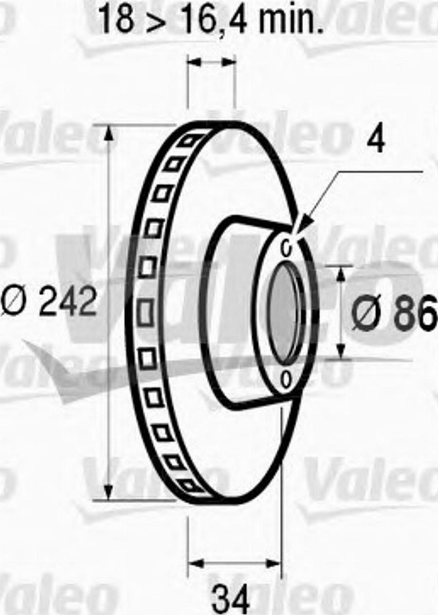 VALEO 186472 - Disc frana aaoparts.ro