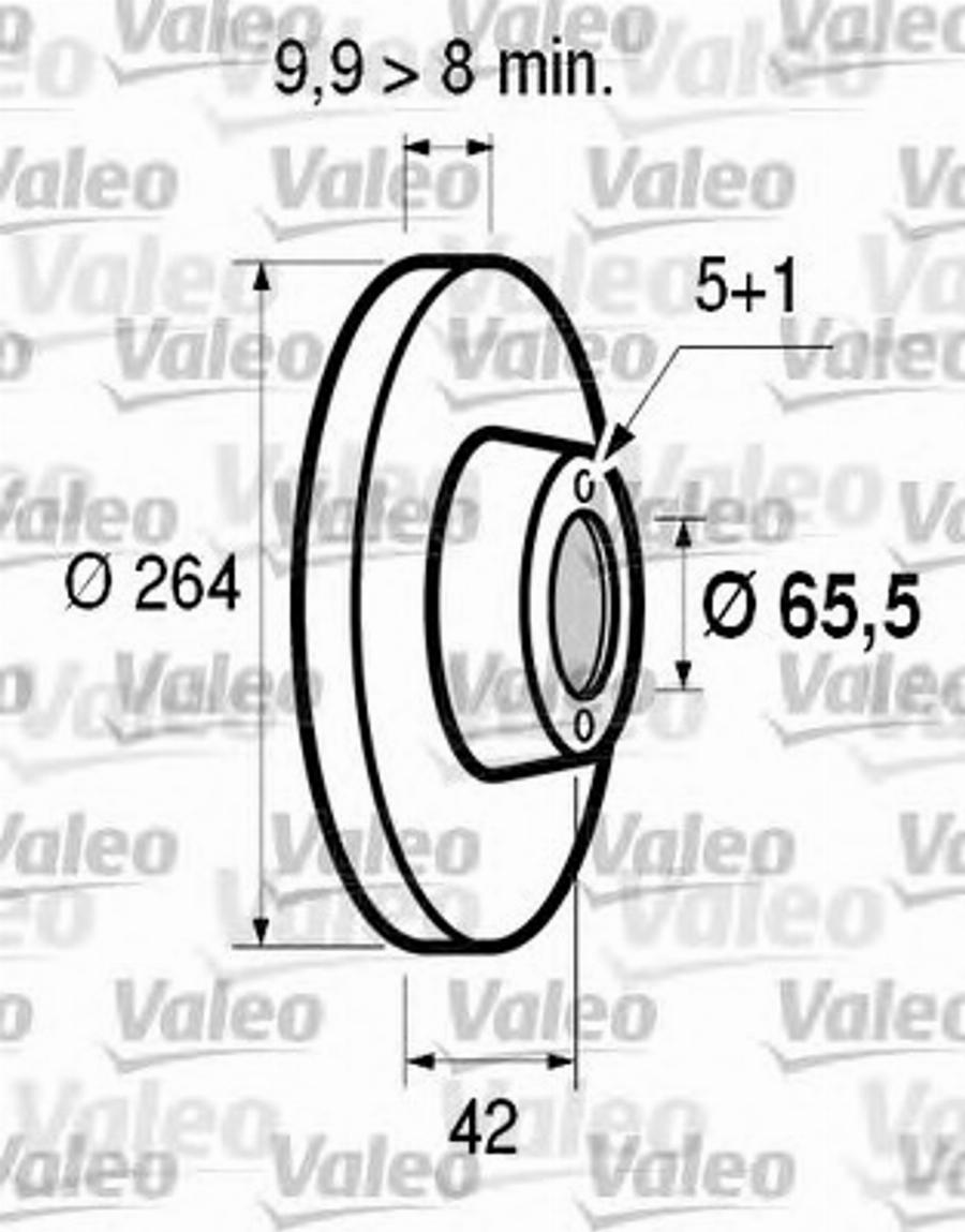 Valeo 186 595 - Disc frana aaoparts.ro