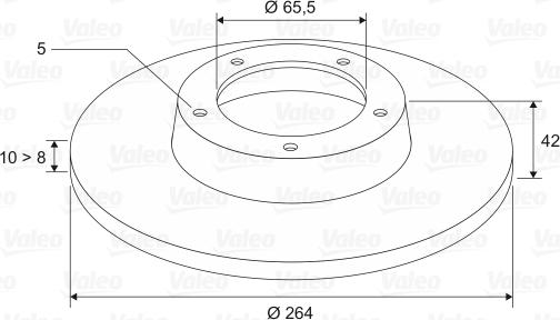 Valeo 186593 - Disc frana aaoparts.ro