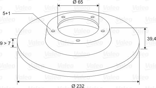 Valeo 186597 - Disc frana aaoparts.ro