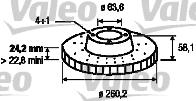 VALEO 186166 - Disc frana aaoparts.ro
