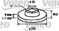 Valeo 186796 - Disc frana aaoparts.ro