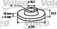 Valeo 186773 - Disc frana aaoparts.ro