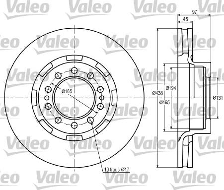 VALEO 187024 - Disc frana aaoparts.ro