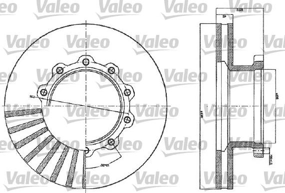 Valeo 187116 - Disc frana aaoparts.ro
