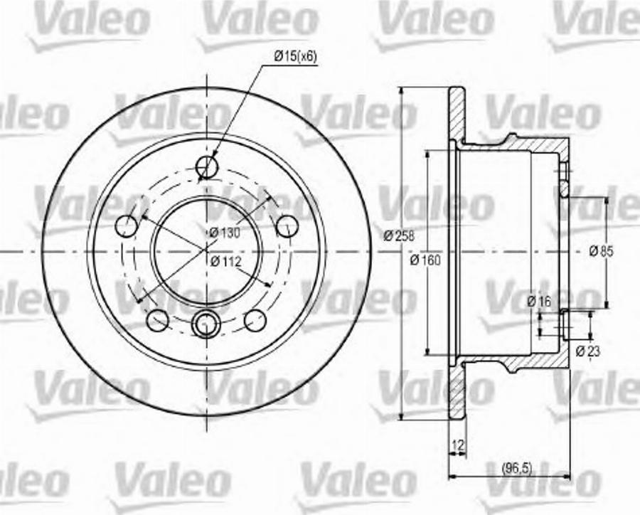 Valeo 187111 - Disc frana aaoparts.ro